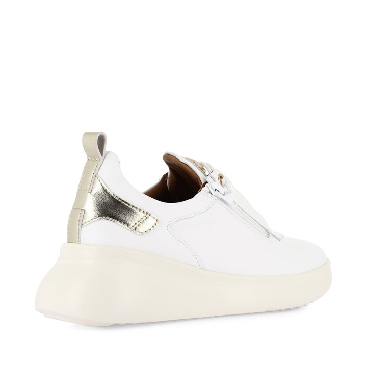 TICKLER - WHITE/GOLD LEATHER