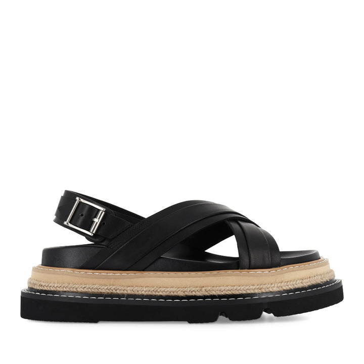 VEENA - BLACK LEATHER