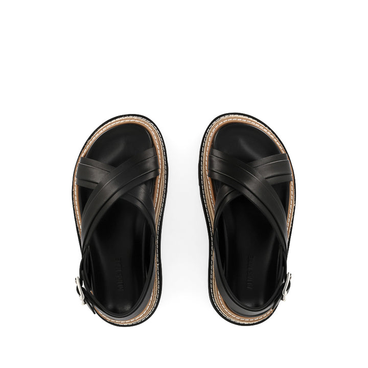 VEENA - BLACK LEATHER