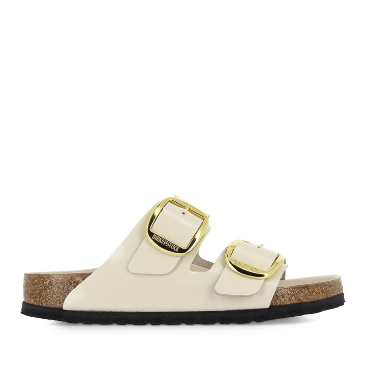 ARIZONA BIG BUCKLE SEASONAL - ECRU HI SHINE LEATHER
