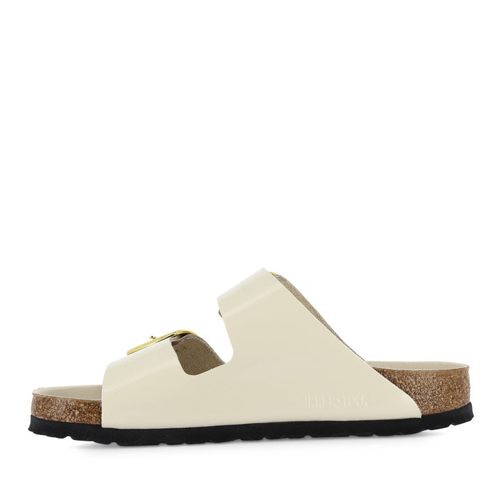 ARIZONA BIG BUCKLE SEASONAL - ECRU HI SHINE LEATHER