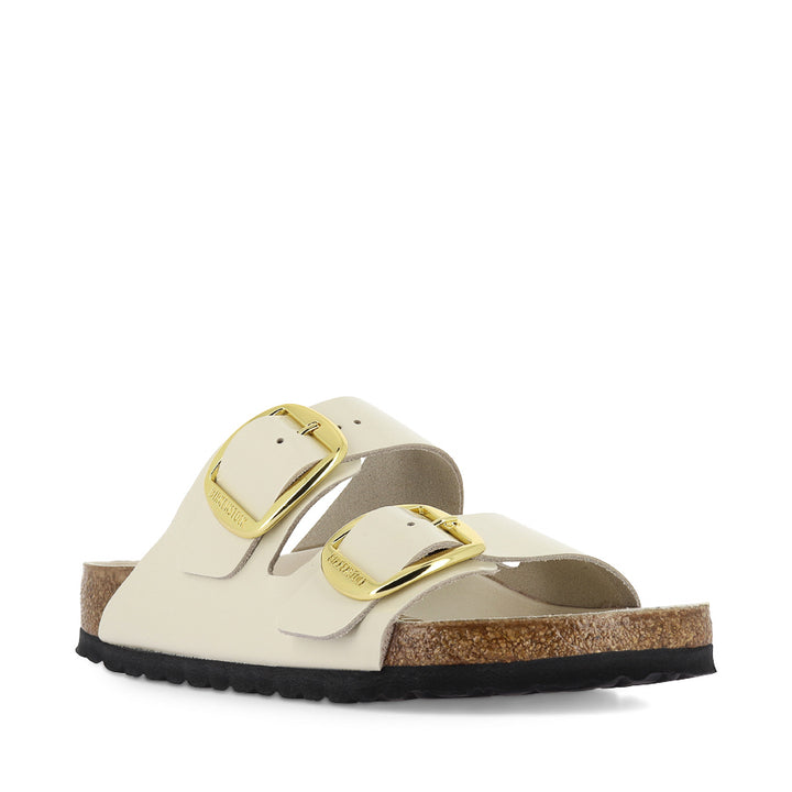 ARIZONA BIG BUCKLE SEASONAL - ECRU HI SHINE LEATHER