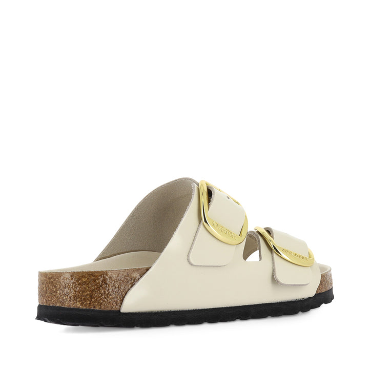 ARIZONA BIG BUCKLE SEASONAL - ECRU HI SHINE LEATHER