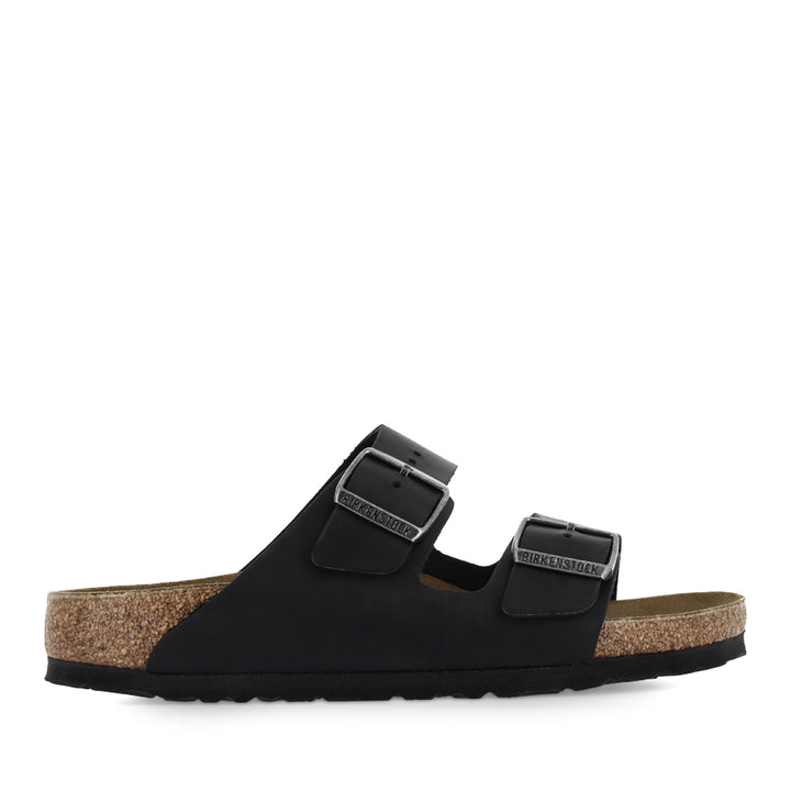 ARIZONA NATURAL LEATHER NARROW - OILED BLACK LEATHER