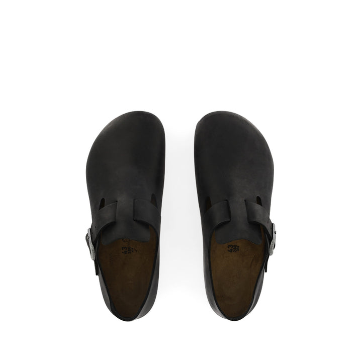 LONDON - BLACK OILED LEATHER