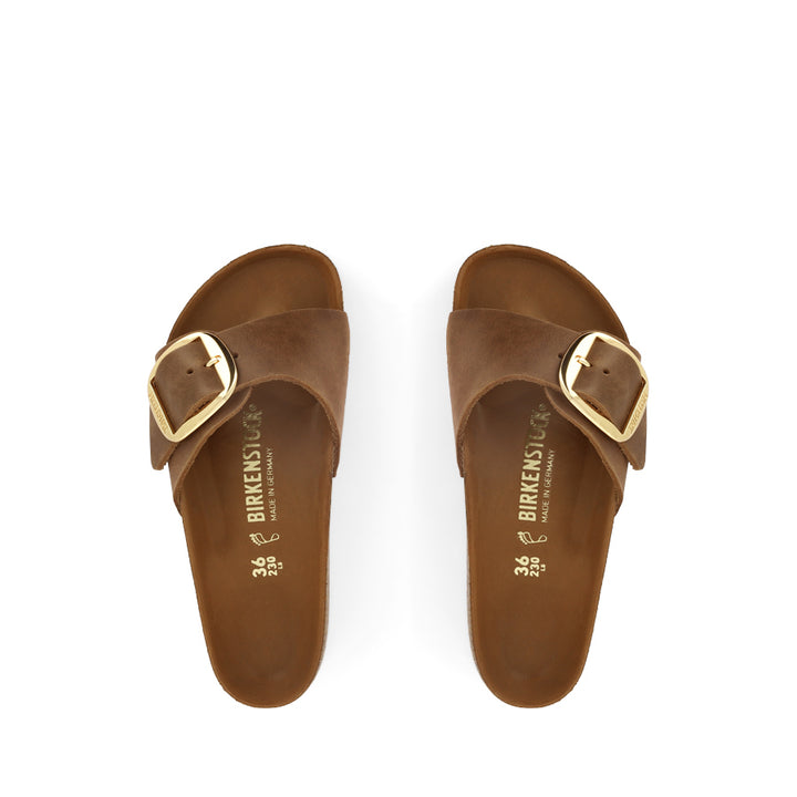 MADRID BIG BUCKLE - COGNAC OILED LEATHER