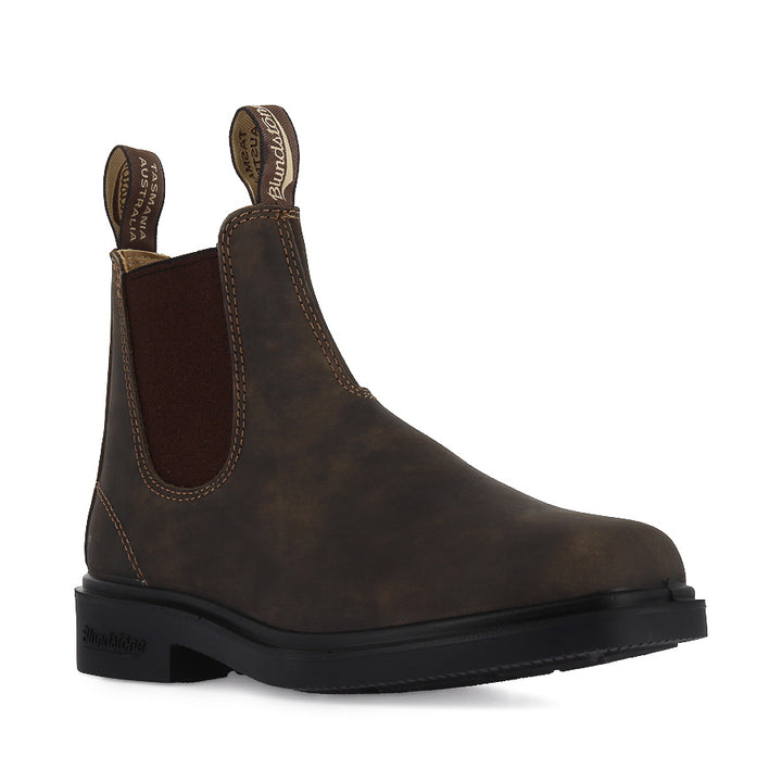 1306 DRESS - RUSTIC BROWN LEATHER