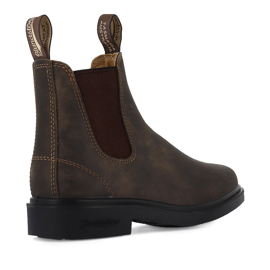 1306 DRESS - RUSTIC BROWN LEATHER