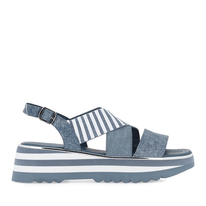 HUNTERS - BLUE DENIM WHITE LEATHER