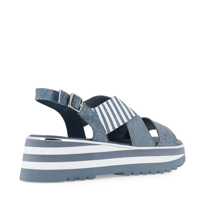 HUNTERS - BLUE DENIM WHITE LEATHER