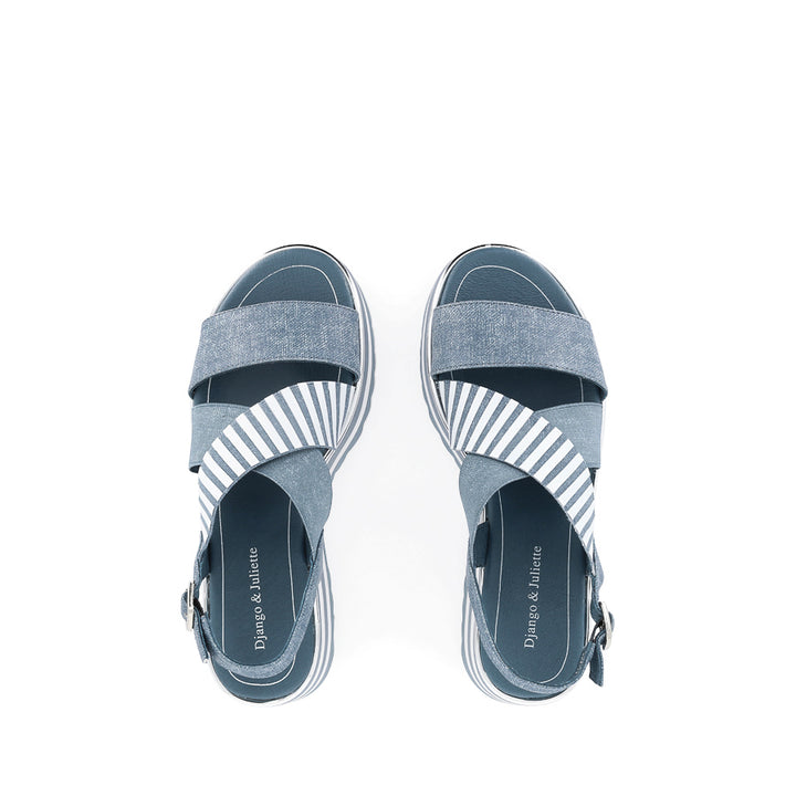 HUNTERS - BLUE DENIM WHITE LEATHER