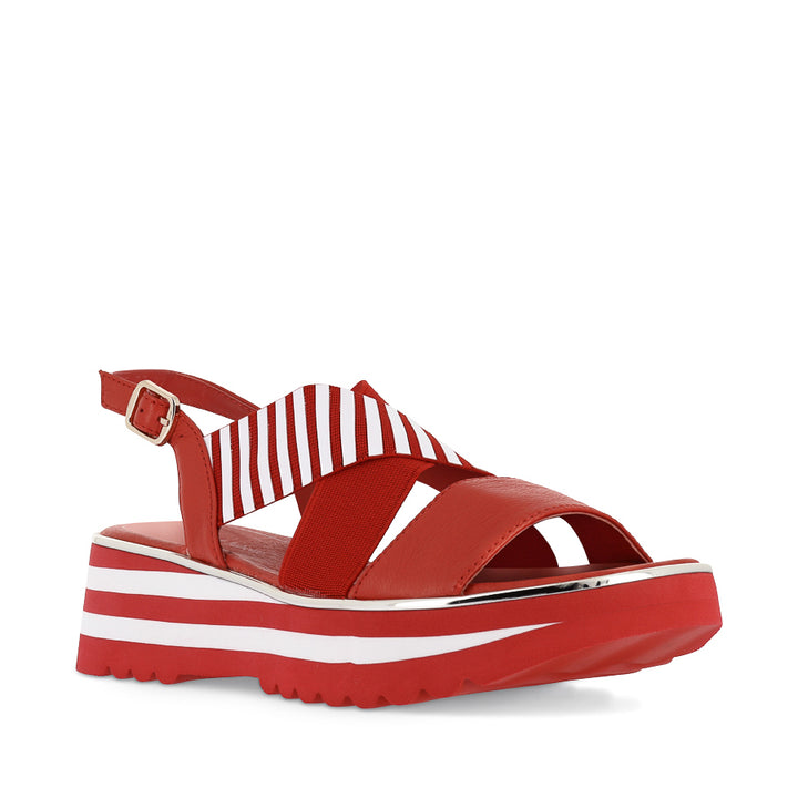 HUNTERS - RED WHITE LEATHER