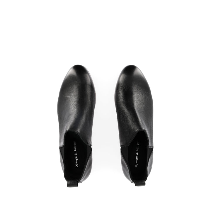 FOE - BLACK LEATHER NATURAL HEEL