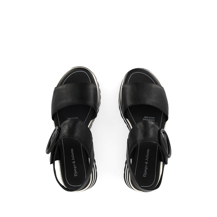 HARLOWS - BLACK LEATHER