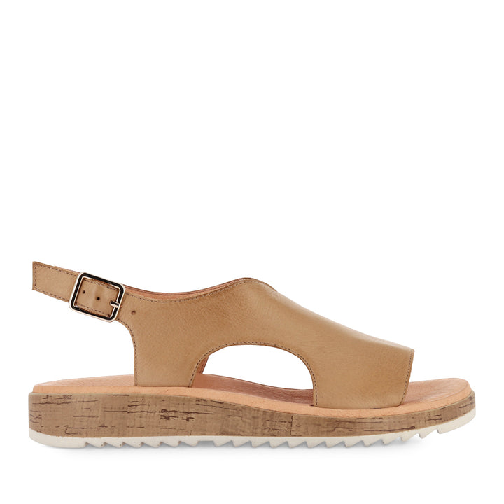 OLINGOS - DARK TAN LEATHER ALMOND SOLE