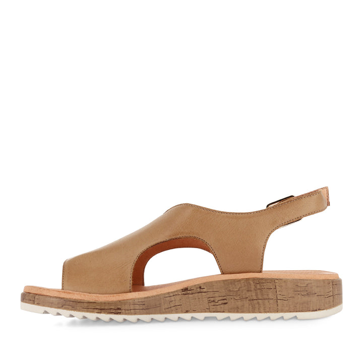 OLINGOS - DARK TAN LEATHER ALMOND SOLE