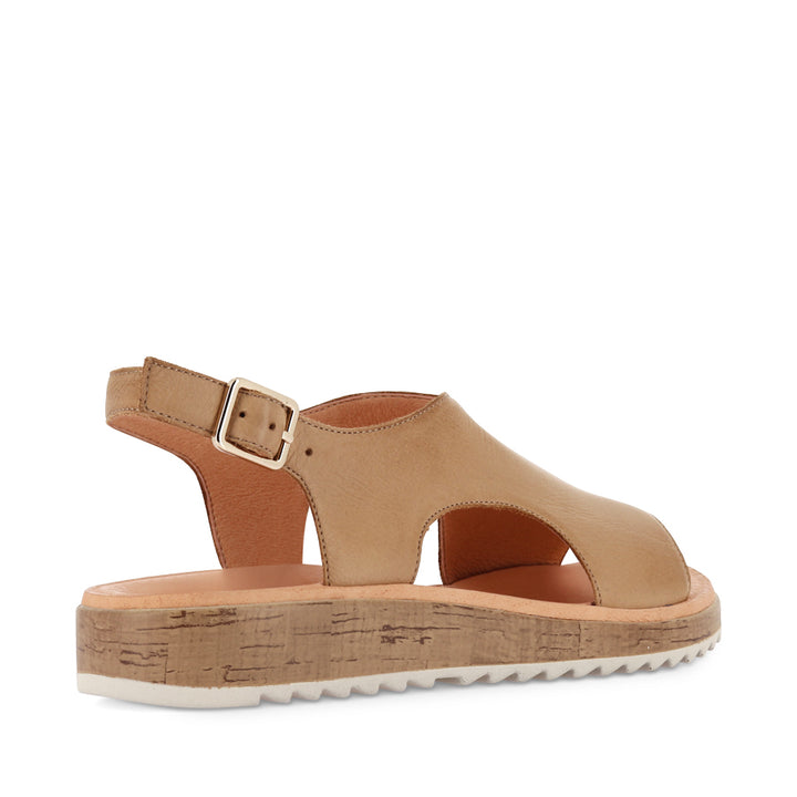 OLINGOS - DARK TAN LEATHER ALMOND SOLE