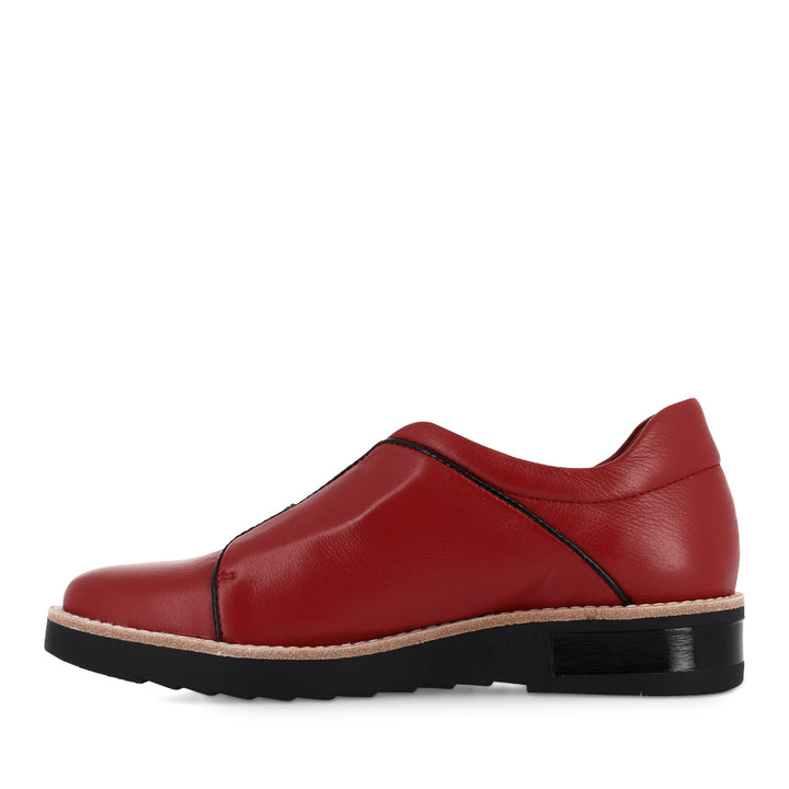 REINYS - DARK RED BLACK LEATHER PATENT