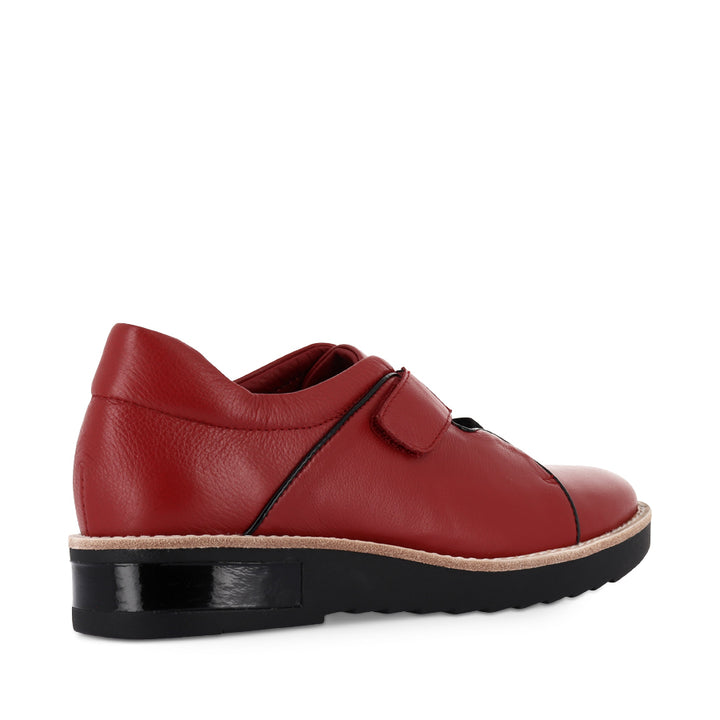 REINYS - DARK RED BLACK LEATHER PATENT