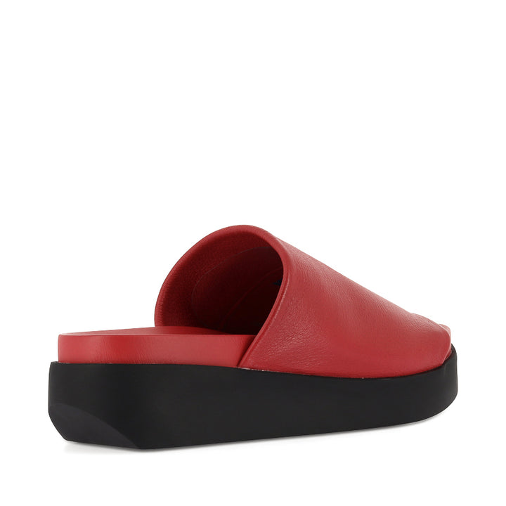 SOFFIA - RED TUMBLED LEATHER/BLACK SOLE