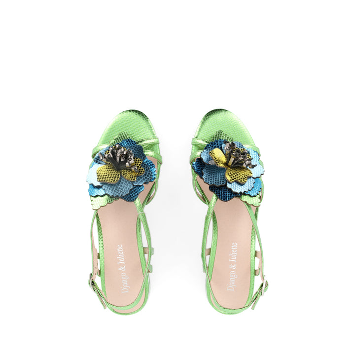 TALLUHA - LIME MULTI LIZARD LEATHER