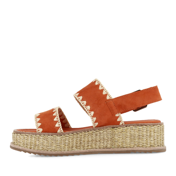 VERA - DARK ORANGE SUEDE
