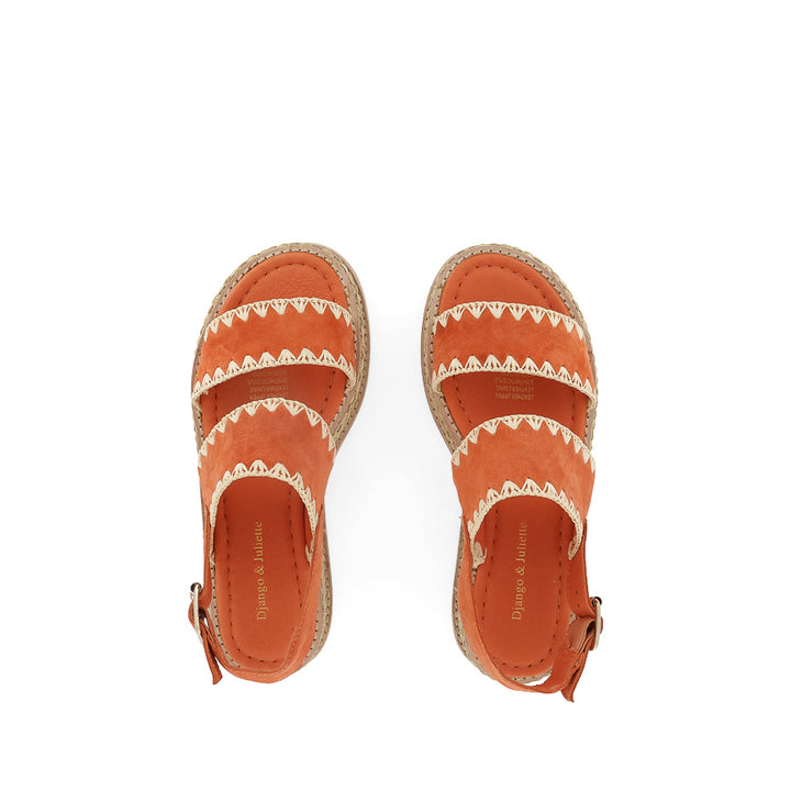 VERA - DARK ORANGE SUEDE