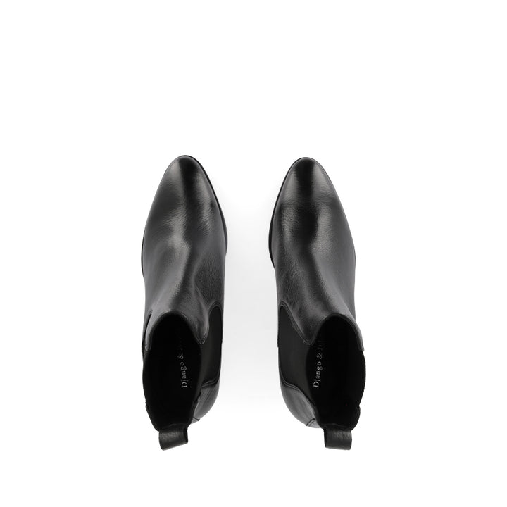 ZUBIA - BLACK BLACK LEATHER