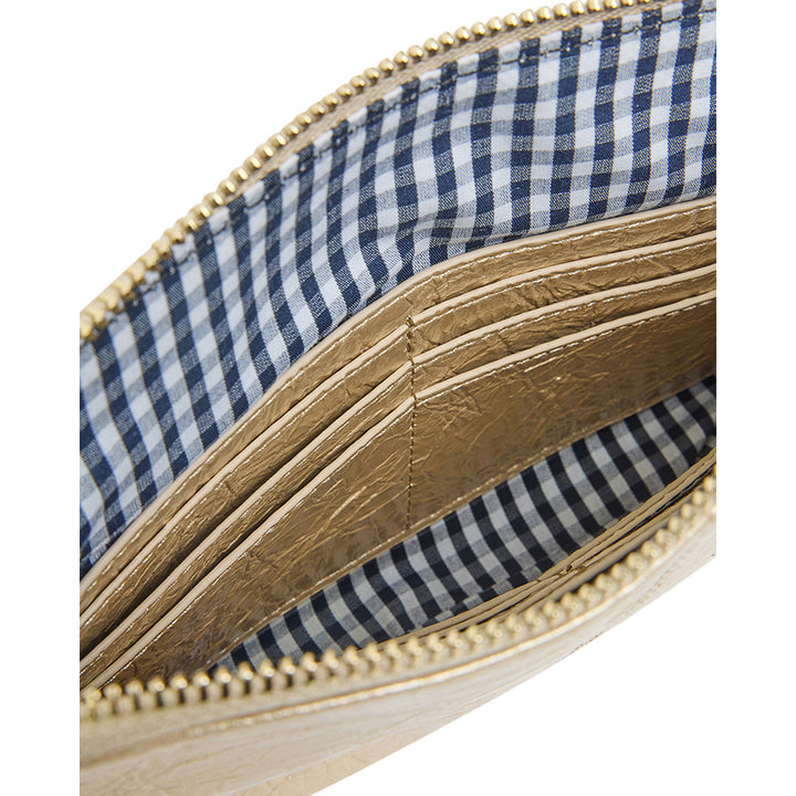 WALLET BOWERY - LIGHT GOLD CRINKLE