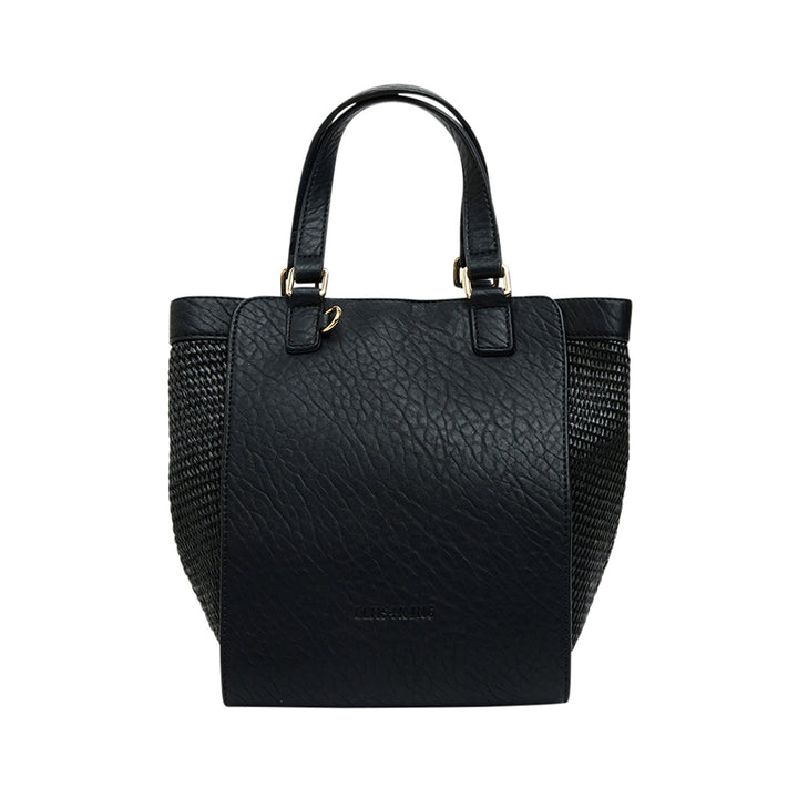 CARNEGIE TOTE - BLACK WEAVE