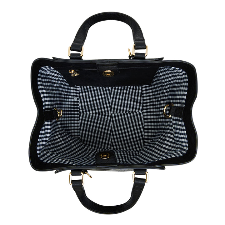 CARNEGIE TOTE - BLACK WEAVE