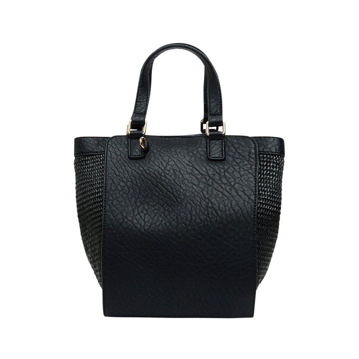 CARNEGIE TOTE - BLACK WEAVE