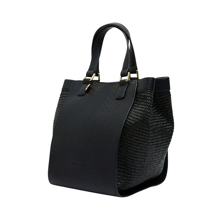 CARNEGIE TOTE - BLACK WEAVE