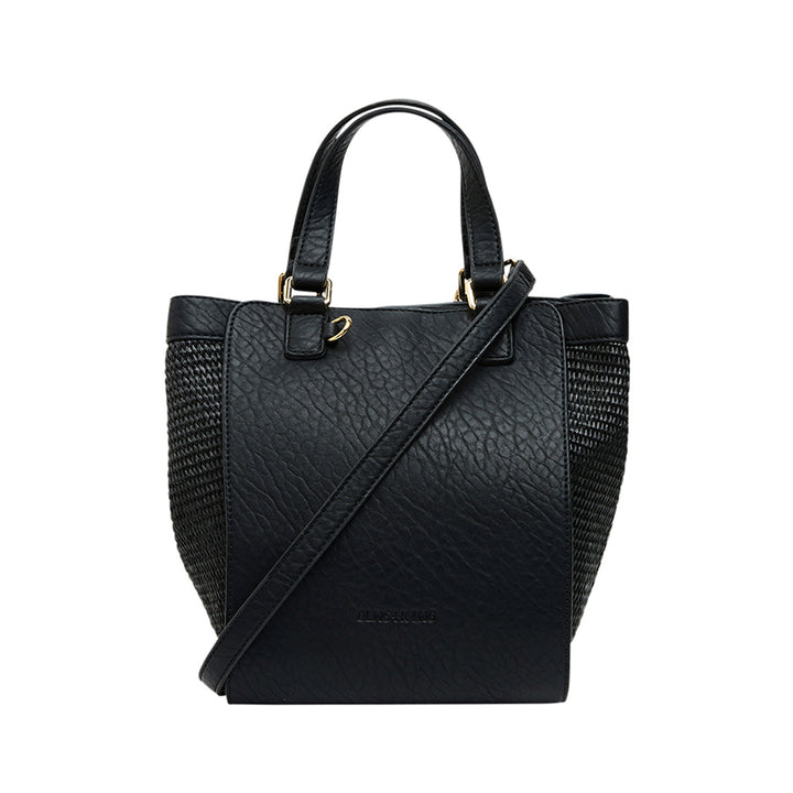 CARNEGIE TOTE - BLACK WEAVE