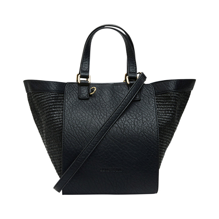 CARNEGIE TOTE - BLACK WEAVE