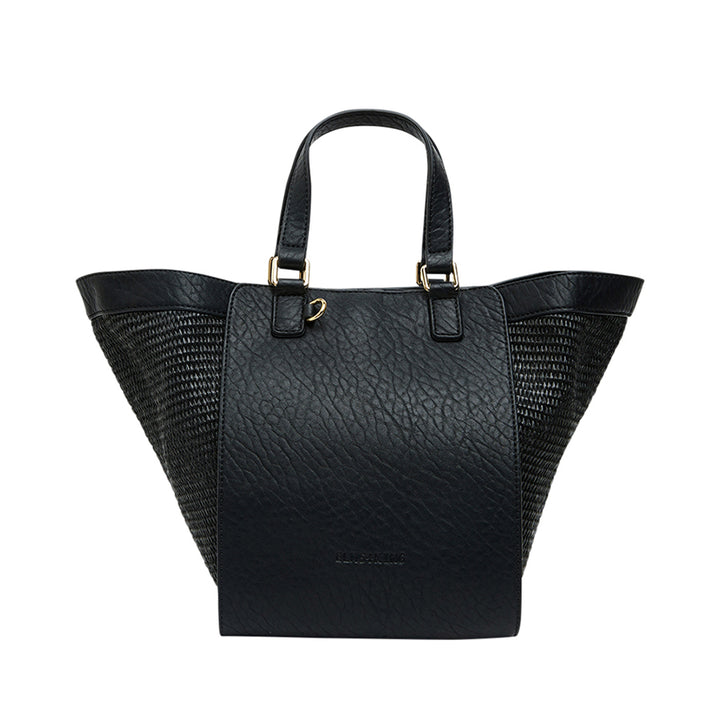 CARNEGIE TOTE - BLACK WEAVE