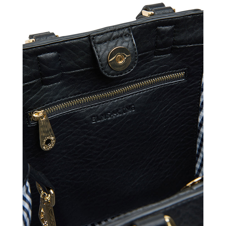 CARNEGIE TOTE - BLACK WEAVE