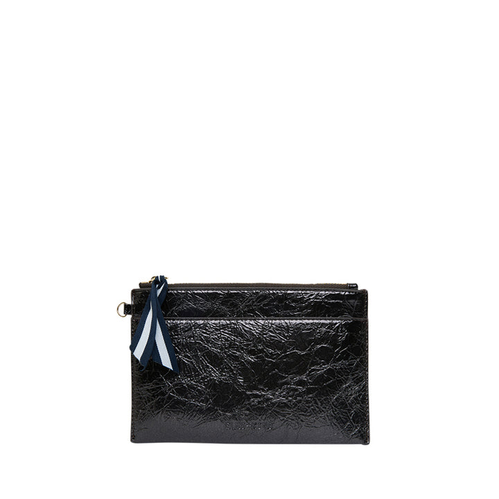 NEW YORK COIN PURSE - CHARCOAL CRINKLE