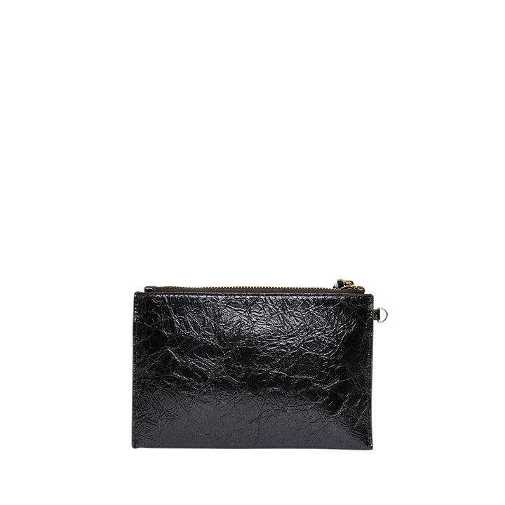 NEW YORK COIN PURSE - CHARCOAL CRINKLE