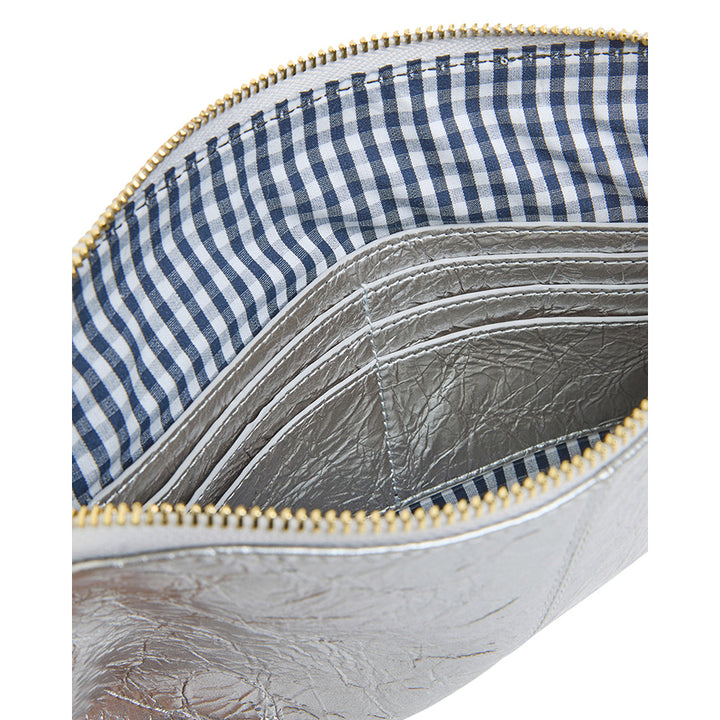 WALLET BOWERY - SILVER CRINKLE