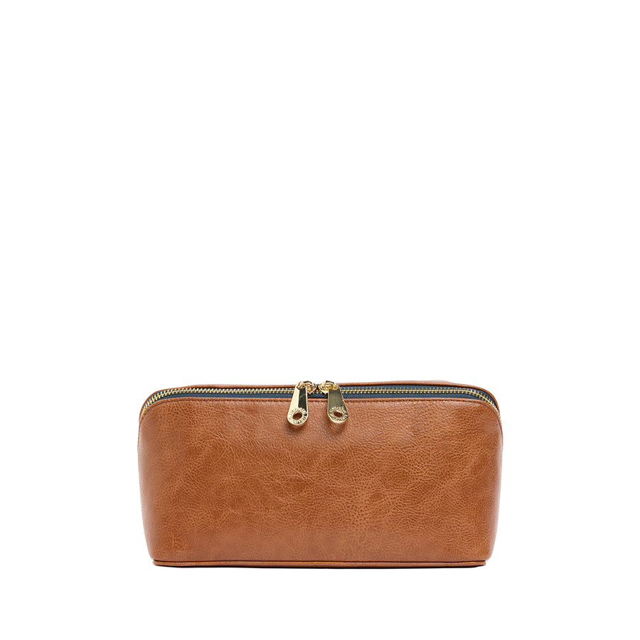 PU WASHBAG - TAN PEBBLE