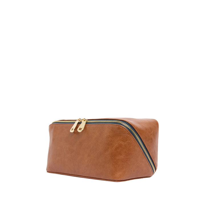 PU WASHBAG - TAN PEBBLE