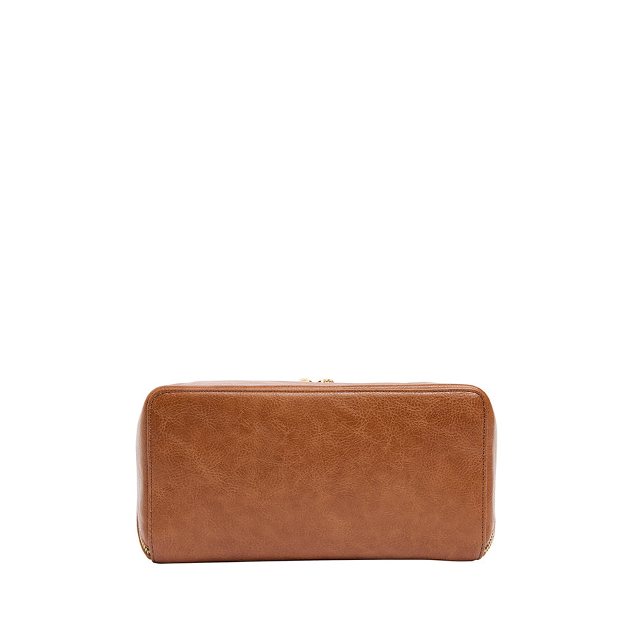 PU WASHBAG - TAN PEBBLE