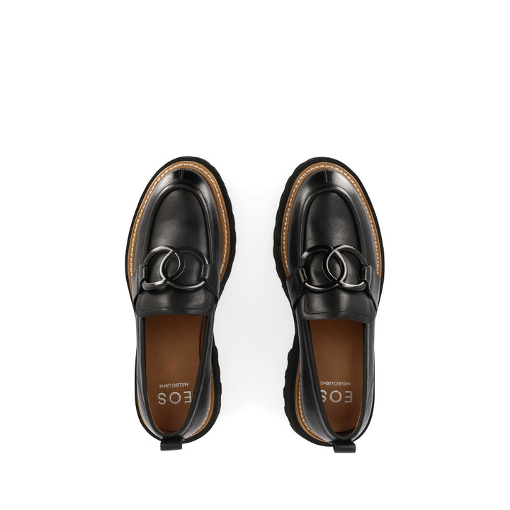 ABBI - BLACK LEATHER