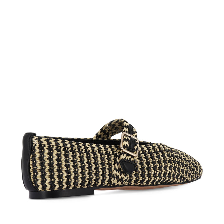 SANTALUM - BLACK/NATURAL RAFFIA