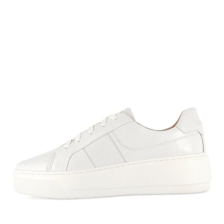 RILEY - WHITE TUMBLE LEATHER