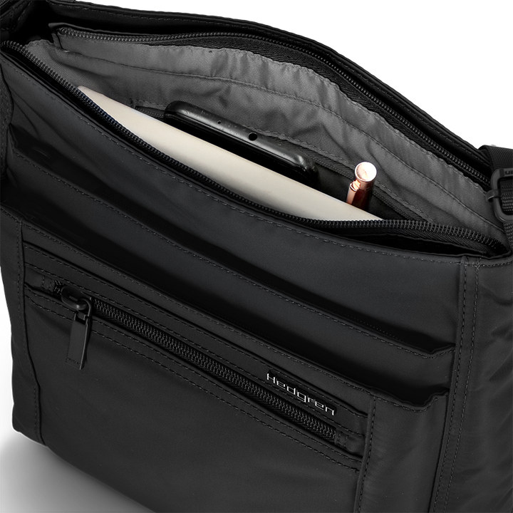 ORVA CROSSBODY RFID - BLACK