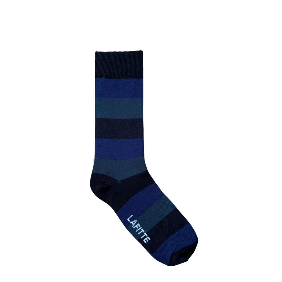 THICK STRIPE SOCK - NAVY