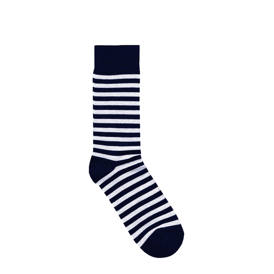 STRIPE SOCK - NAVY