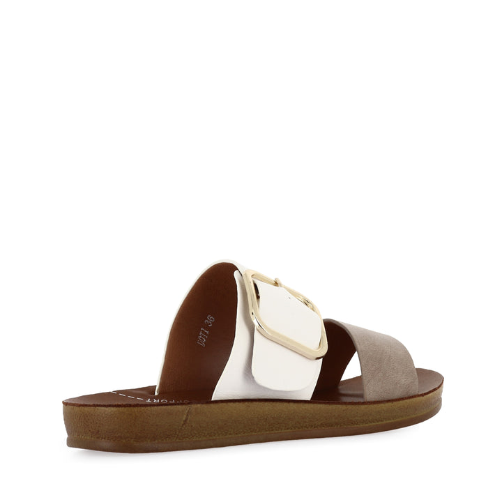 DOTI - TAUPE/WHITE